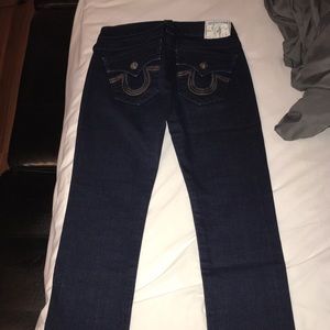 Colourful sequin true religion jeans